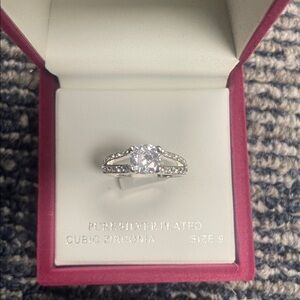 Allure Silver Cubic Zirconia Ring